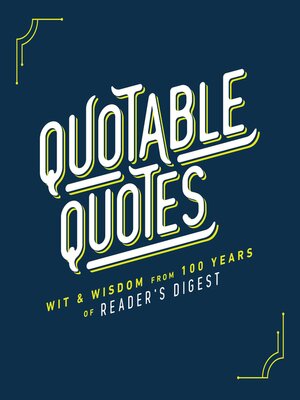 cover image of Quotable Quotes